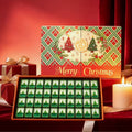 Green Glitter Christmas Mahjong Set | Limited Edition Holiday Collection